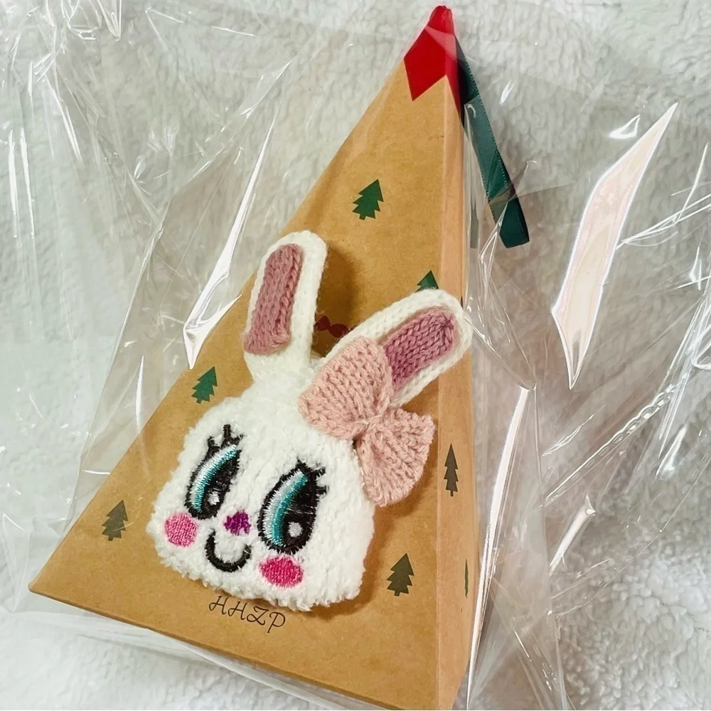 NWT Fox & Bunny Christmas Gift Socks - 3D Fluffy Thick Warm Winter Socks M 5-10